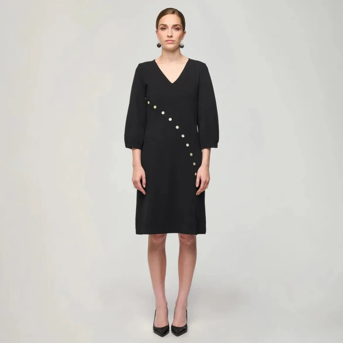 Aarikka naisten mekko, ELEANA MEKKO JERSEY Musta
