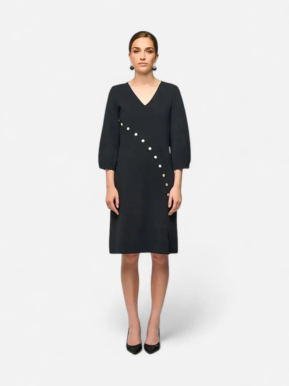 Aarikka naisten mekko, ELEANA MEKKO JERSEY Musta