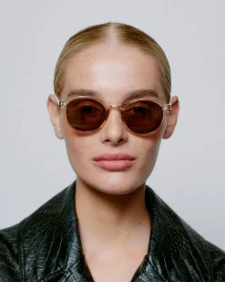 A.Kjaerbede unisex aurinkolasit Marvin, vaalea beige