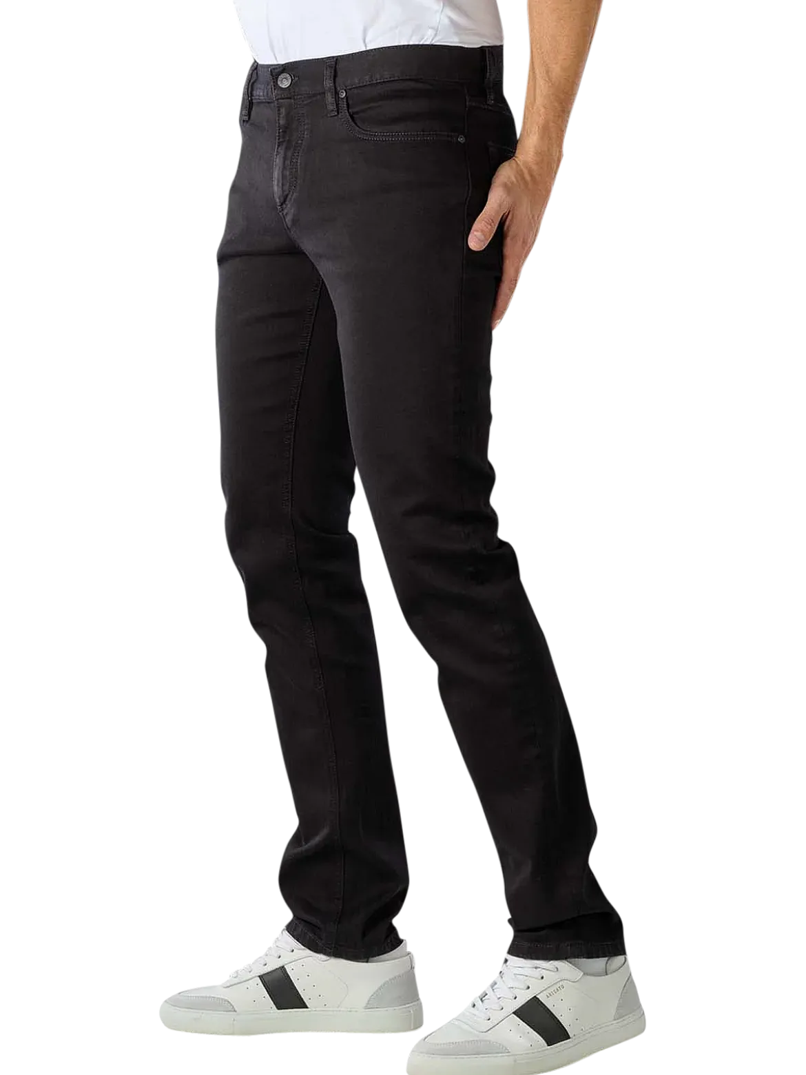 Alberto miesten farkut Pipe Denim Superfit Dual FX, musta