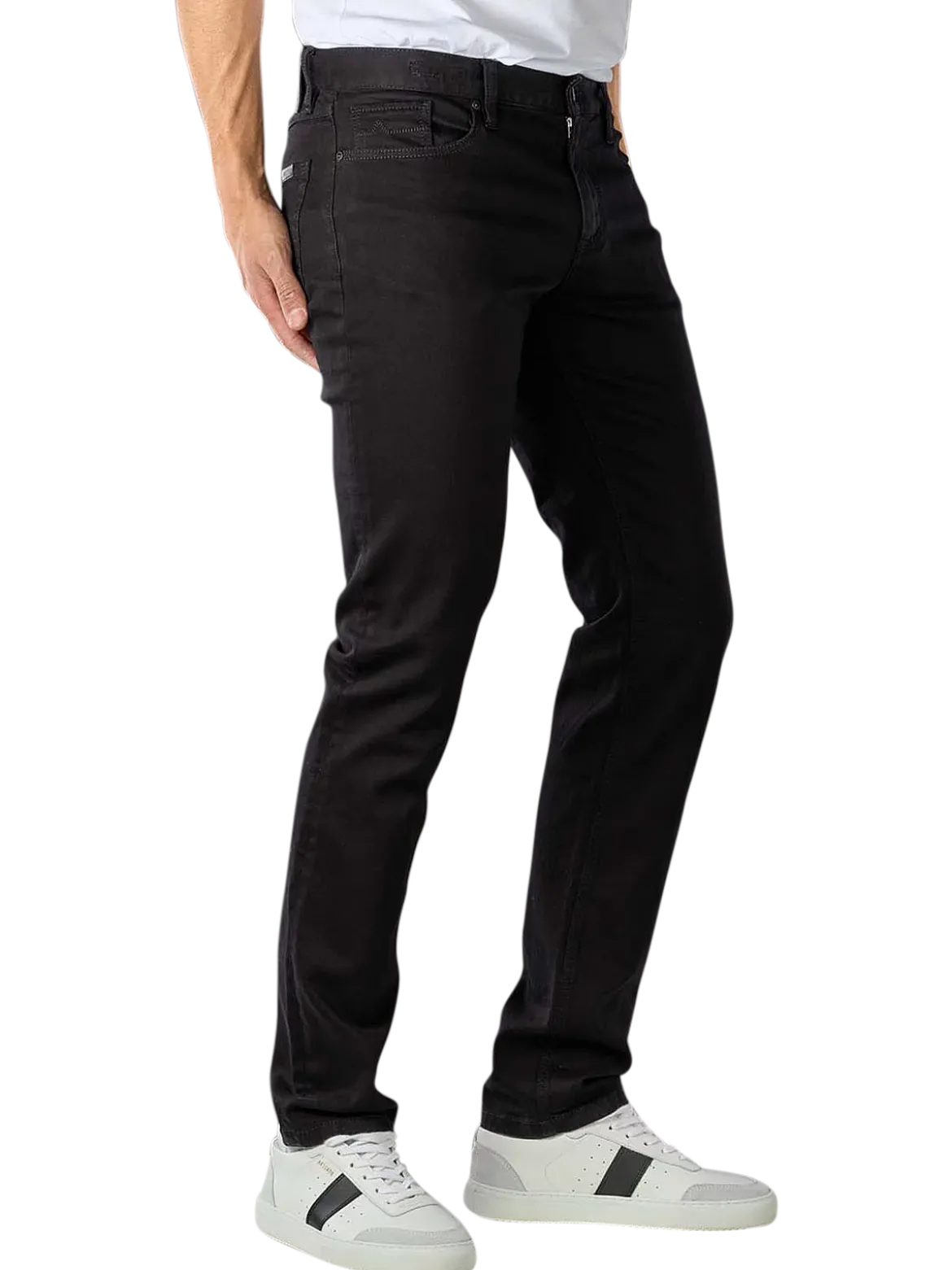 Alberto miesten farkut Pipe Denim Superfit Dual FX, musta