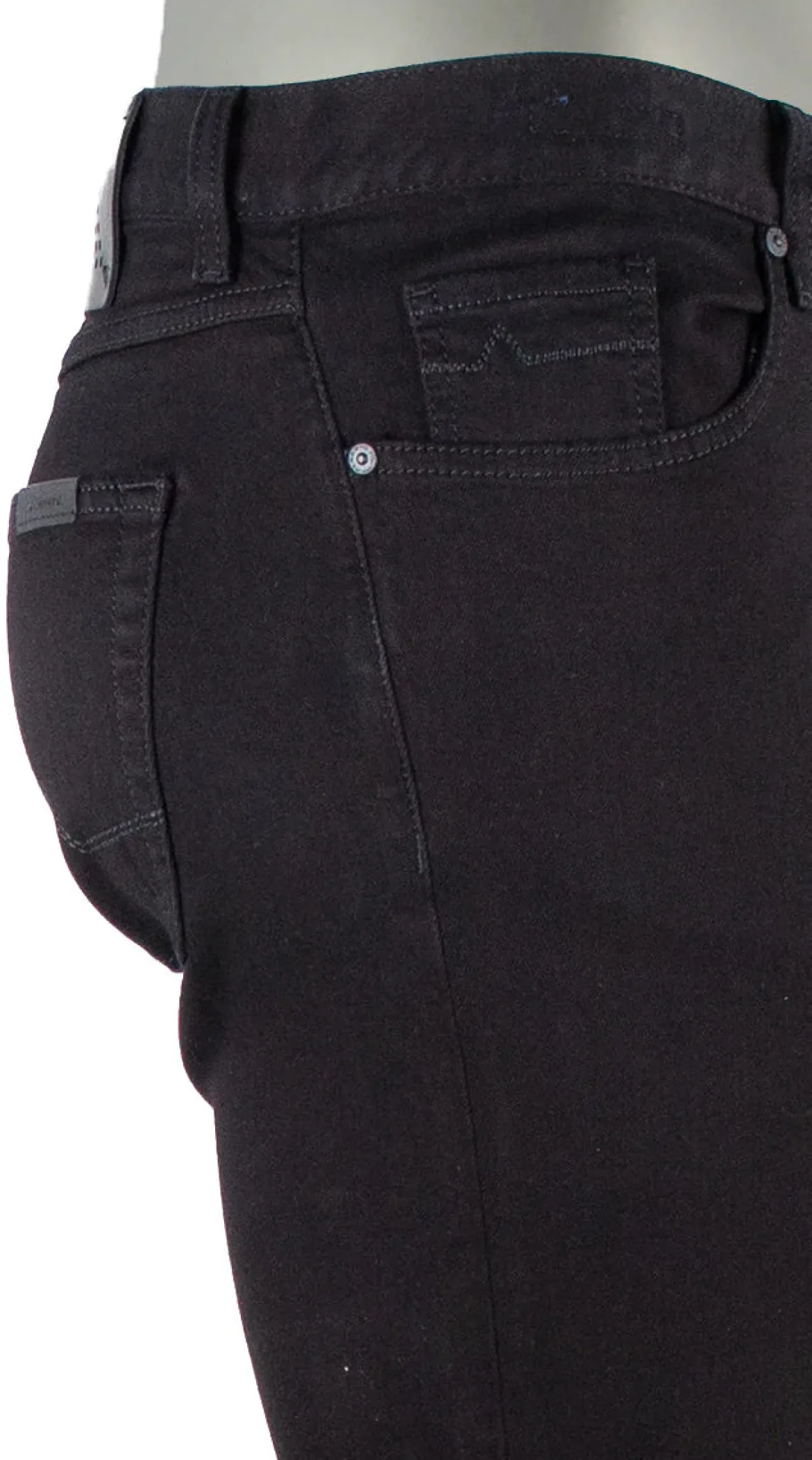 Alberto miesten farkut Pipe Denim Superfit Dual FX, musta