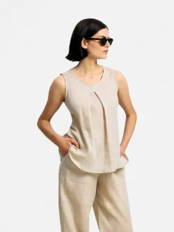 Andiata naisten toppi Telma Top, vaalea beige