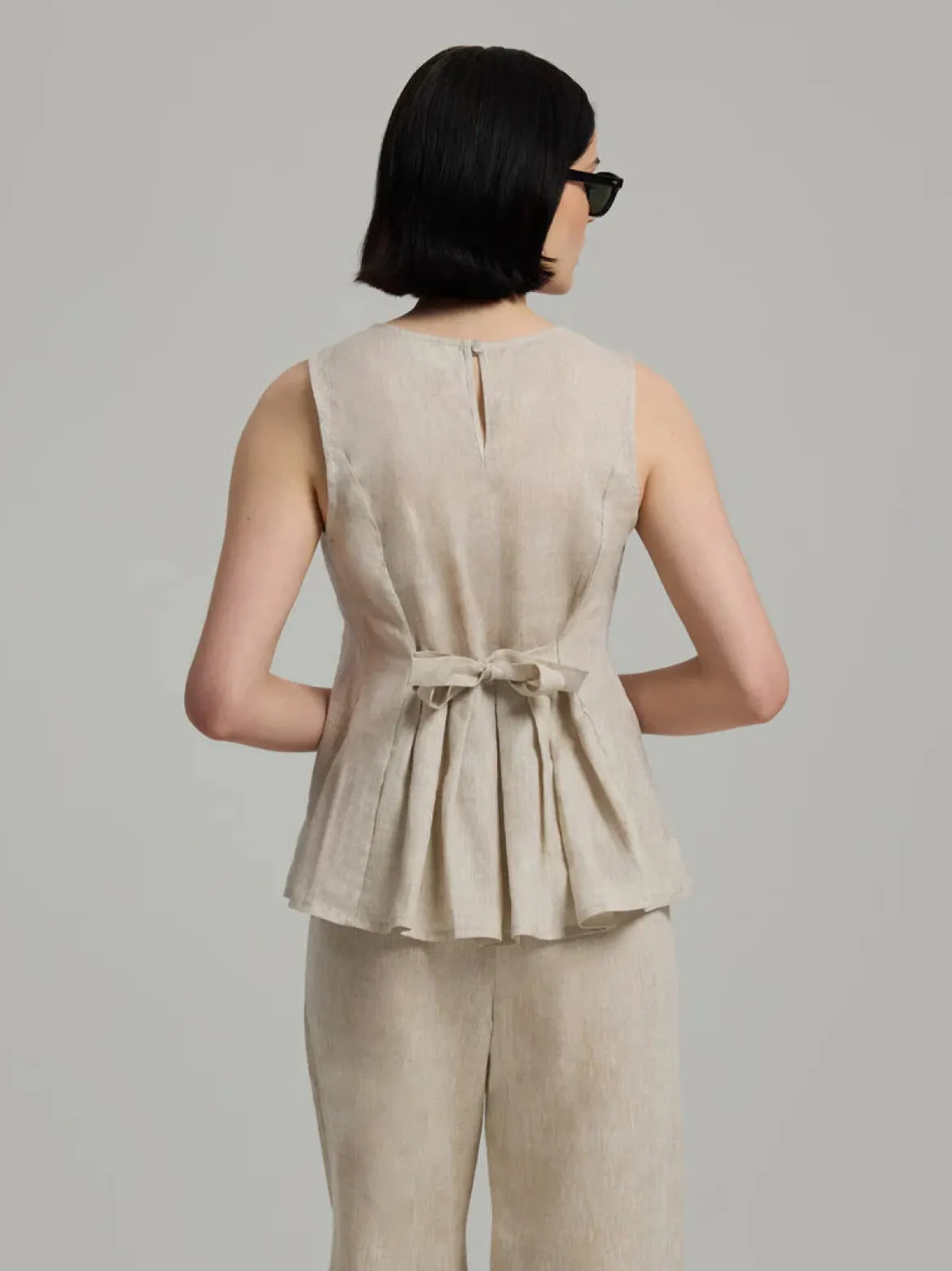Andiata naisten toppi Telma Top, vaalea beige