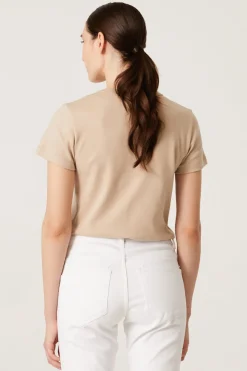 Andiata Naisten T-paita, Famie Ss Vaalea Beige