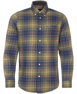 Barbour miesten kauluspaita Fortrose, vihreä ruutu