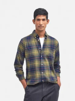 Barbour miesten kauluspaita Fortrose, vihreä ruutu