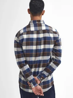 Barbour miesten kauluspaita Valley Tartan Flannel, sininen ruutu