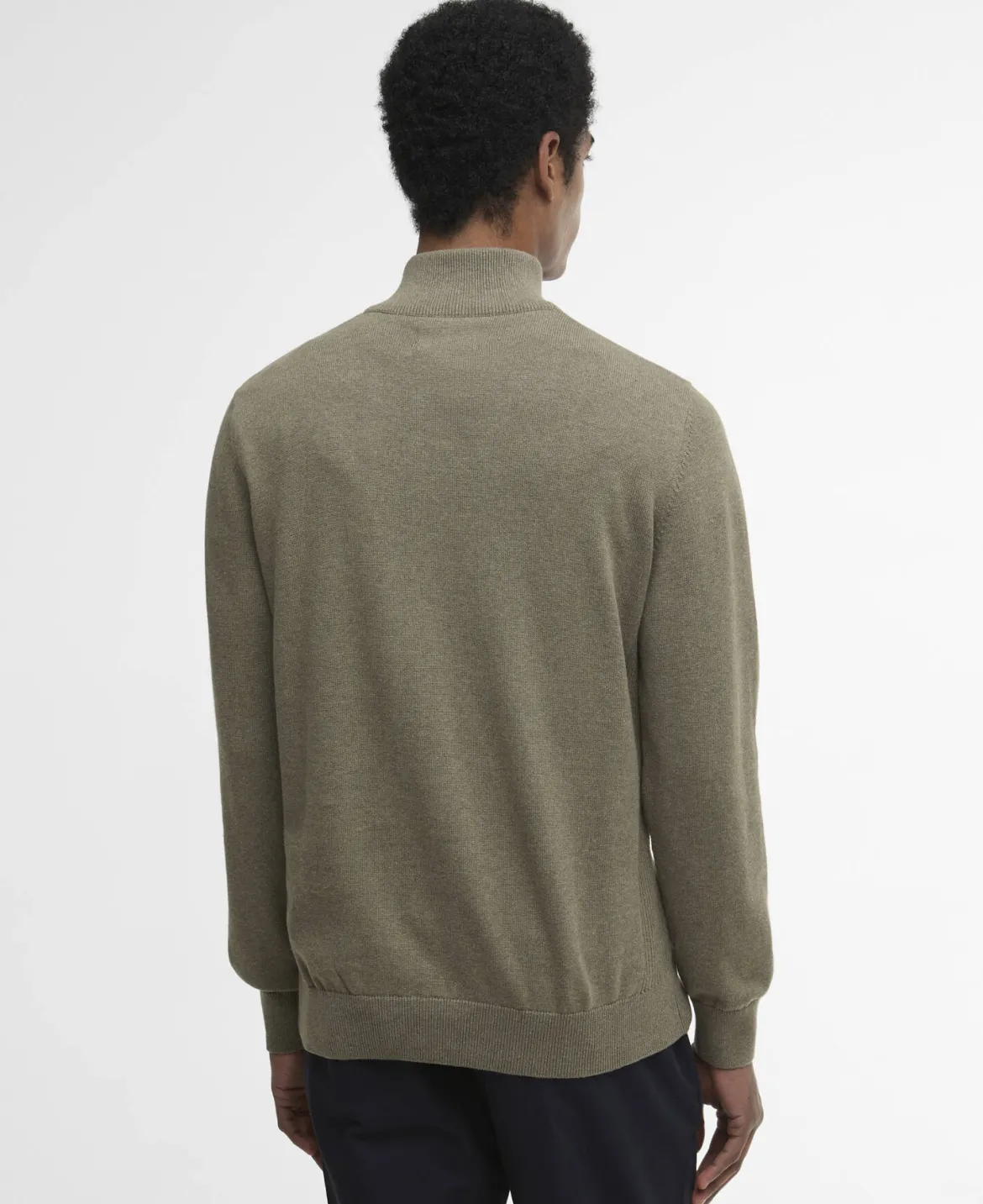 Barbour miesten neulepusero Half Zip Knit, khaki