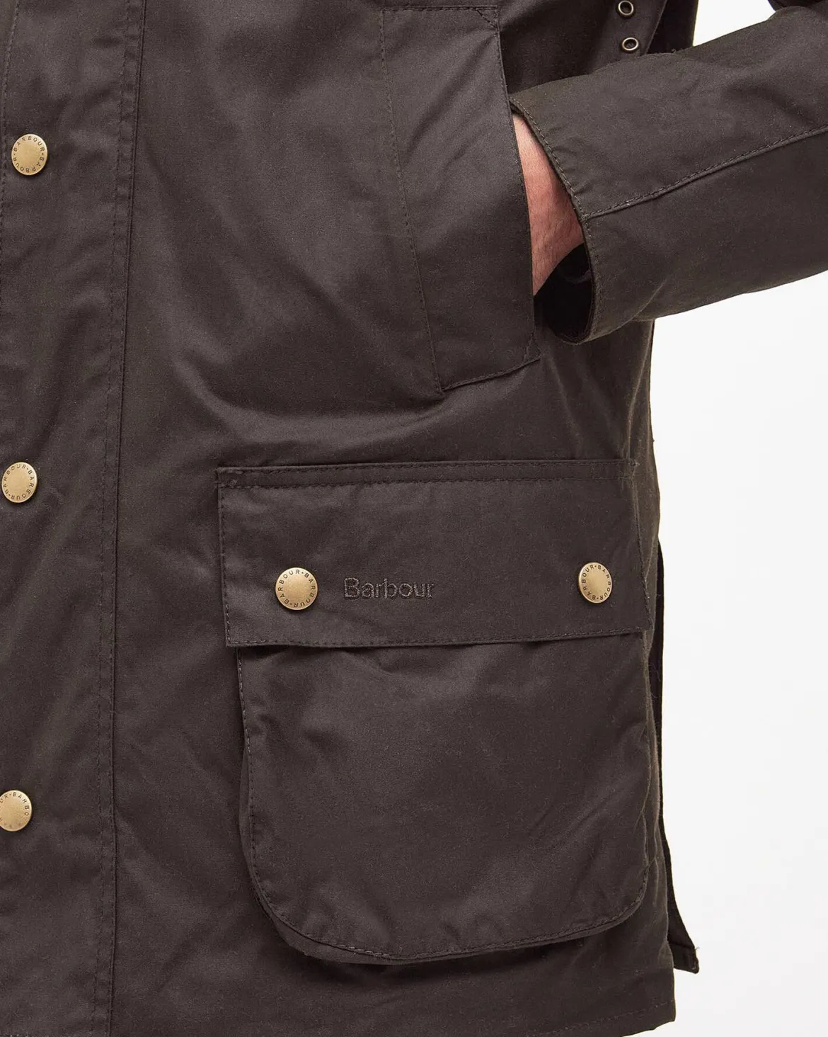 Barbour miesten takki Ashby Waxed Jacket, khaki