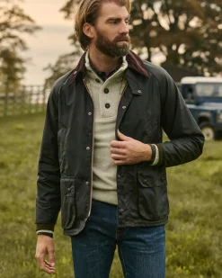 Barbour miesten takki Classic Beaufort Wax Jacket, tumma oliivi
