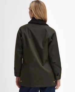 Barbour naisten kevyt takki Acorn Wax Jacket, Khaki