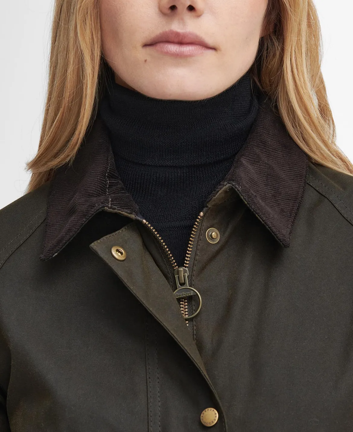 Barbour naisten kevyt takki Acorn Wax Jacket, Khaki