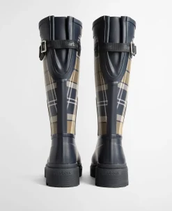 Barbour naisten saappaat Dena Tartan Wellingtons, tummansininen