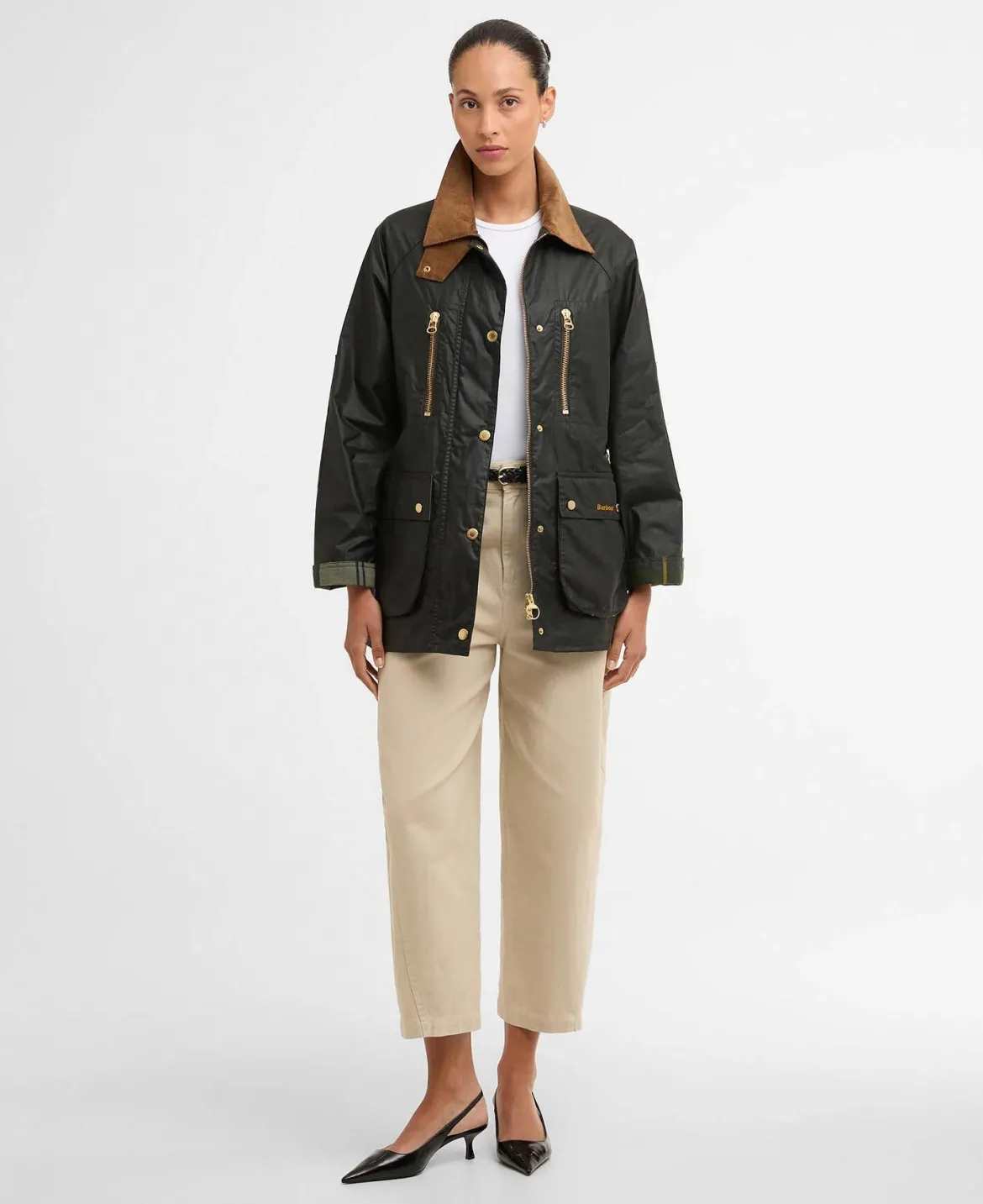 Barbour naisten takki Argill Wax, khaki