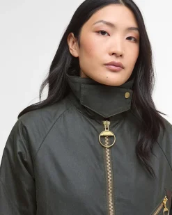 Barbour naisten takki Arlene Wax Jacket, Khaki