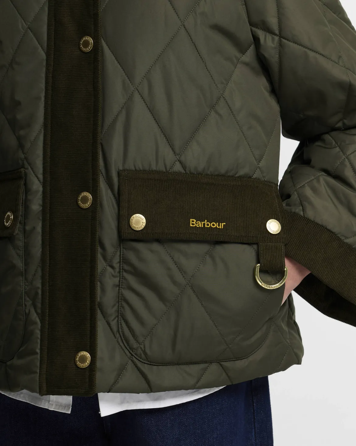 Barbour naisten tikkitakki Kilnwick Quilt, Khaki