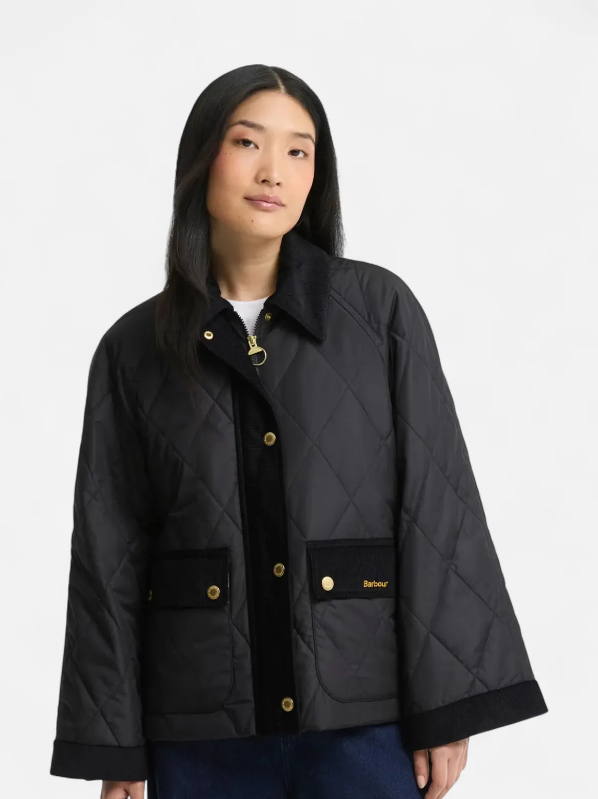 Barbour naisten tikkitakki Kilnwick Quilt, musta