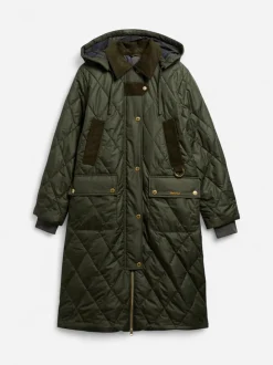 Barbour naisten tikkitakki Rudson Quilt, khaki