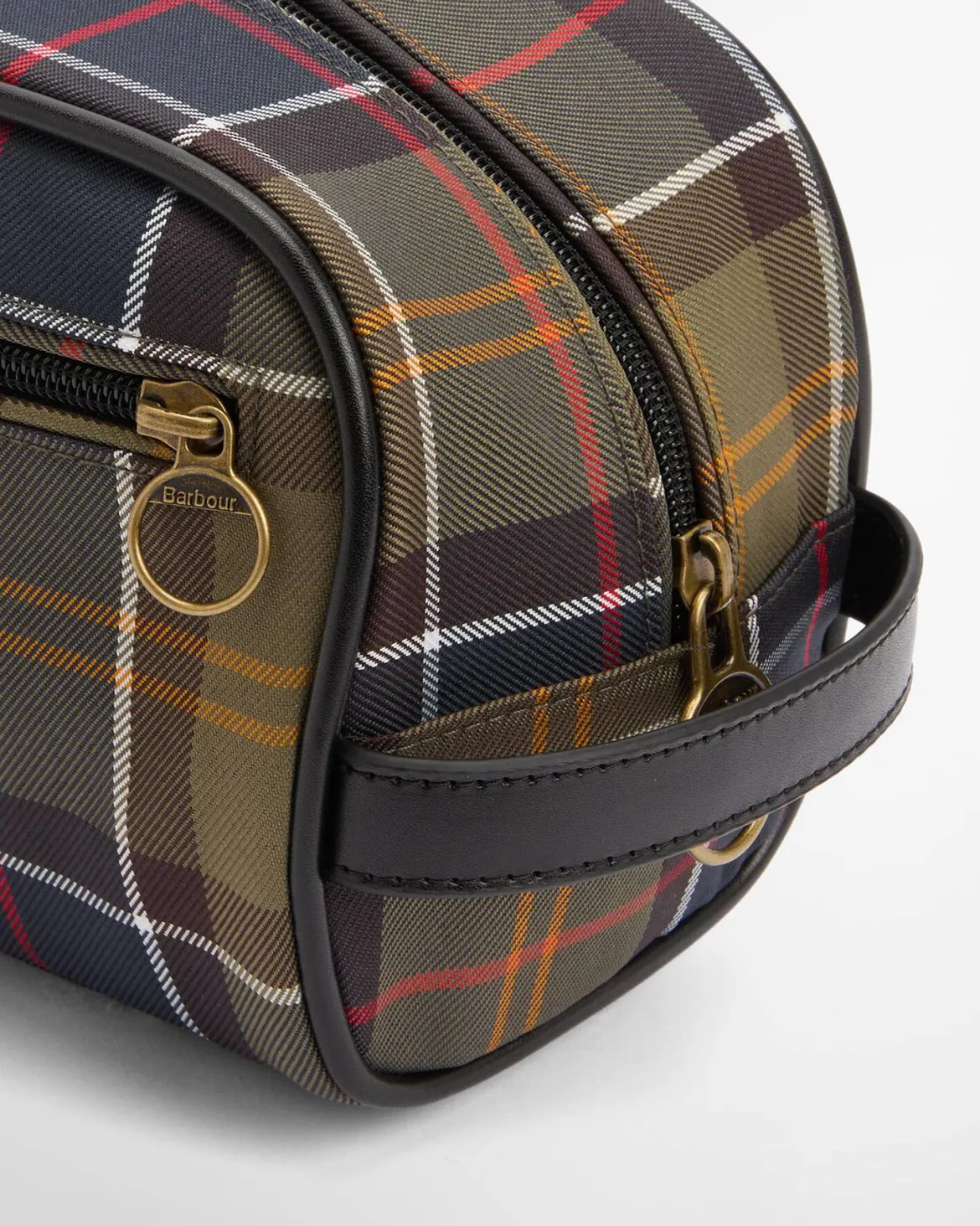 Barbour toilettilaukku Tartan Washbag, vihreä ruutu