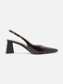 Bianco naisten avokkaat Biamaralyn Slingback Heel Patent, tummanruskea