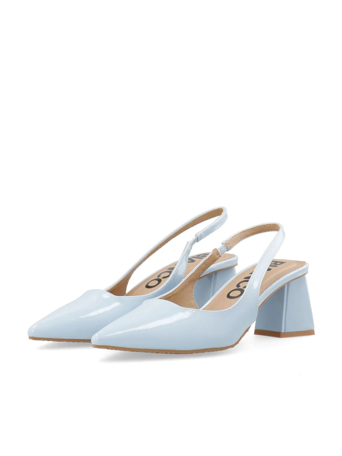 Bianco naisten avokkaat Biamaralyn Slingback Heel Patent, vaaleansininen