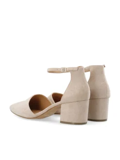 Bianco naisten korkokengät Biadevived Heel MicroSuede, beige