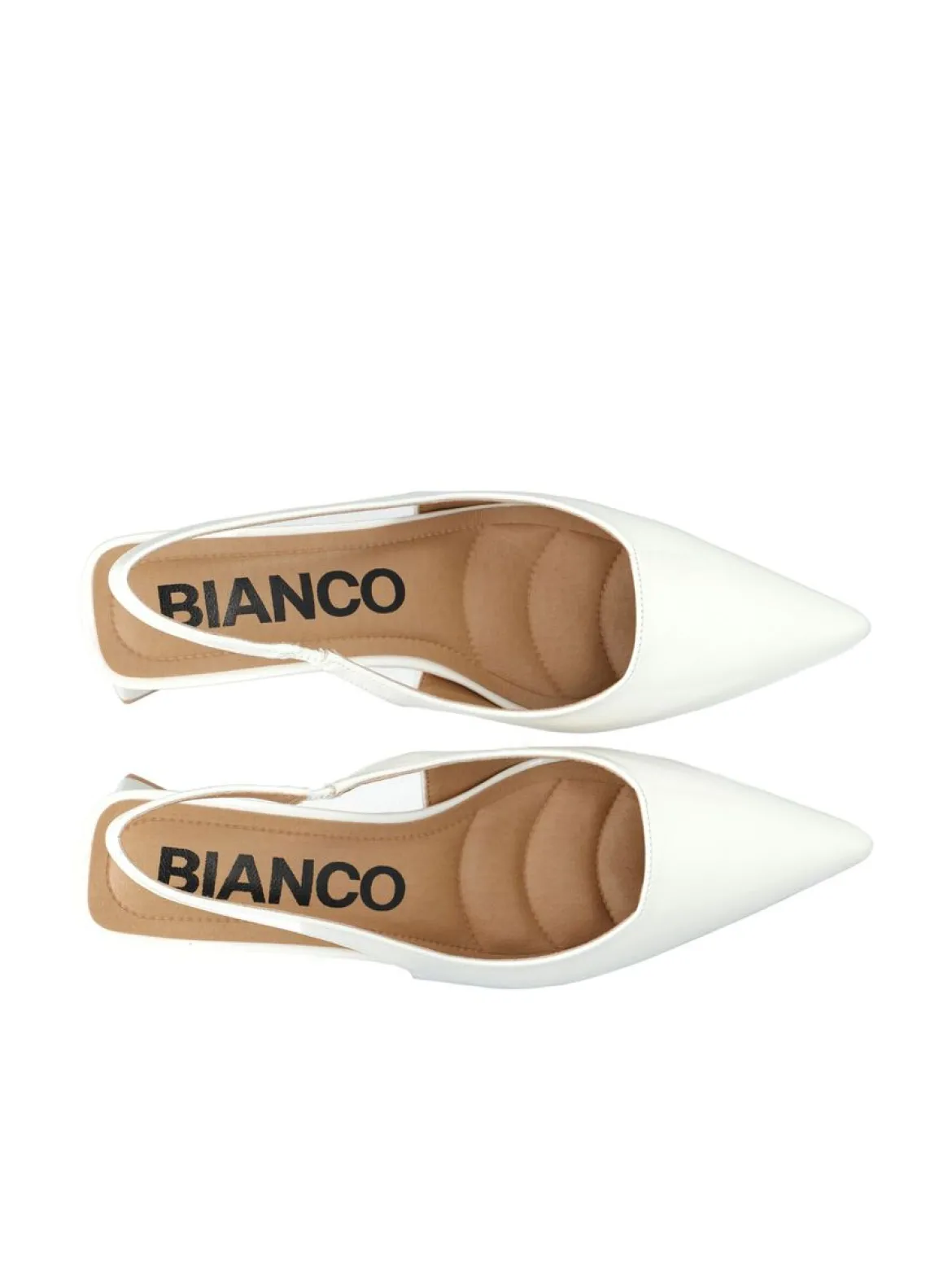 Bianco naisten korkokengät Biamaralyn Slingbacks, luonnonvalkoinen