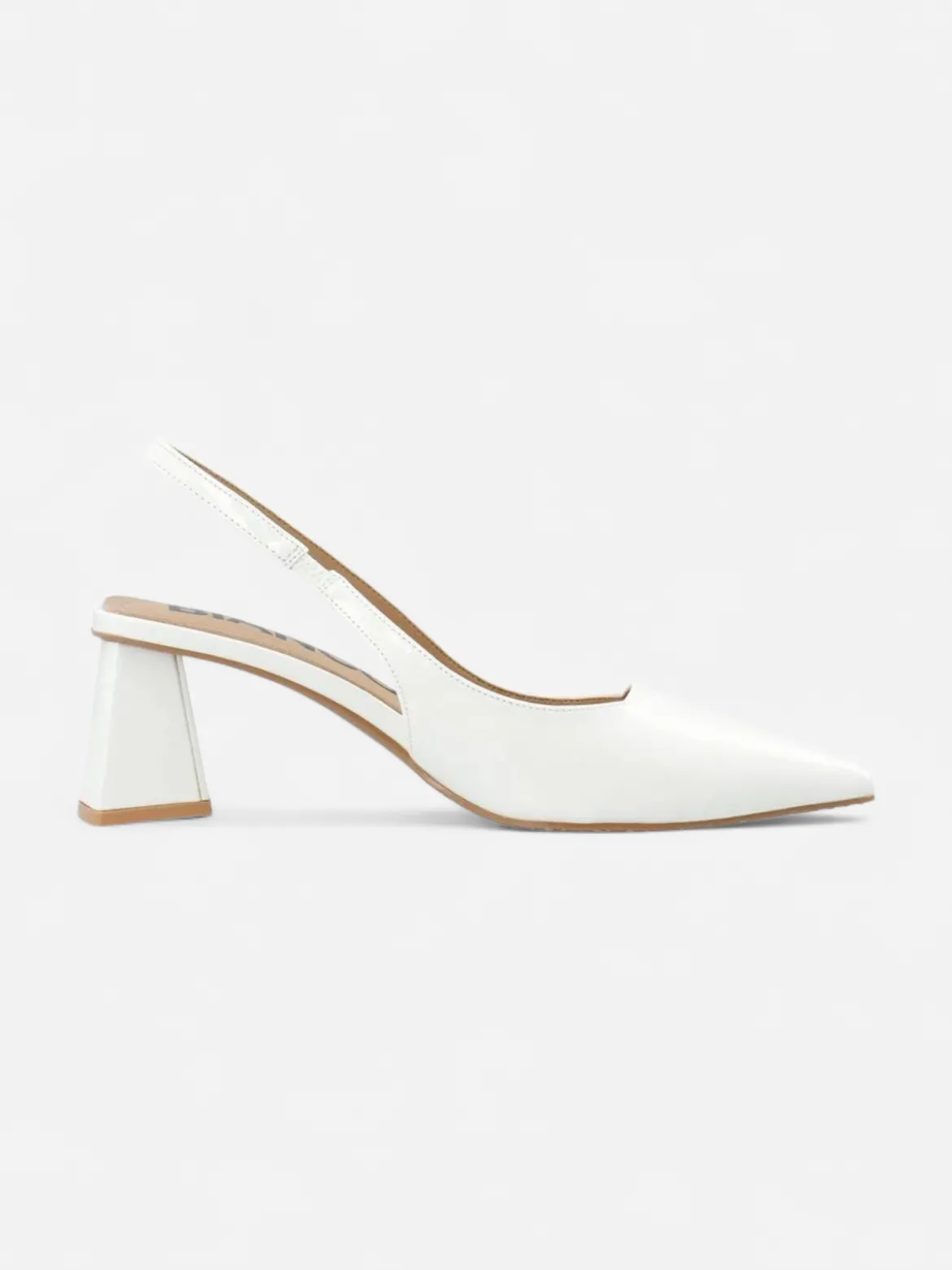 Bianco naisten korkokengät Biamaralyn Slingbacks, luonnonvalkoinen