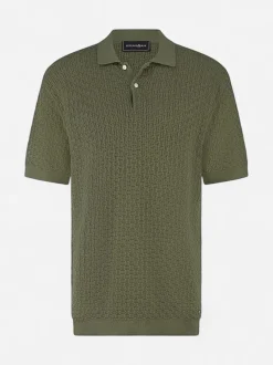 Born with Appetite miesten pikeepaita Knit Polo, vihreä