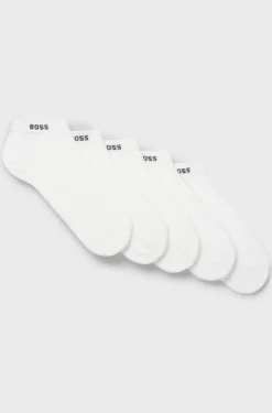 BOSS miesten nilkkasukat 5-pack, valkoinen