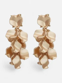 Bow 19 korvakorut Leaf Earring Mini, vaalea beige