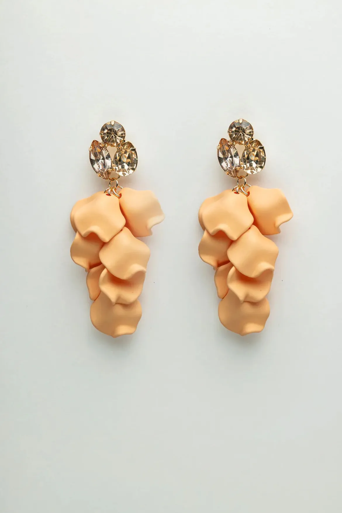 Bow 19 korvakorut, LEAF STONE EARRINGS Keltainen