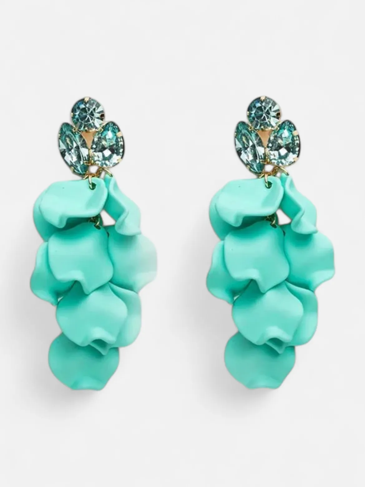 Bow 19 korvakorut, LEAF STONE EARRINGS Vihreä