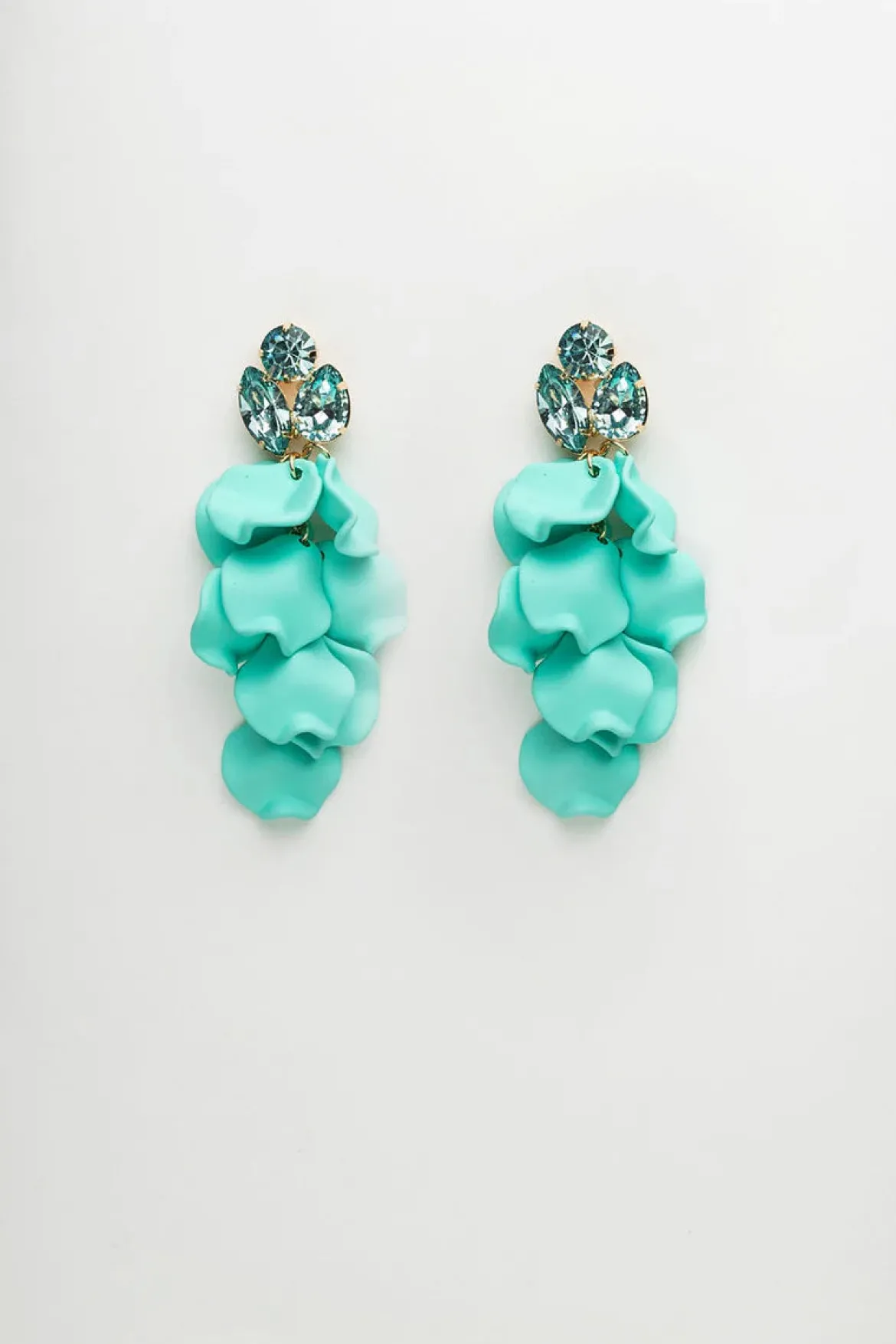 Bow 19 korvakorut, LEAF STONE EARRINGS Vihreä