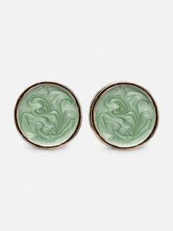 Bow 19 naisten korvakorut Ava Earrings, vaaleanvihreä