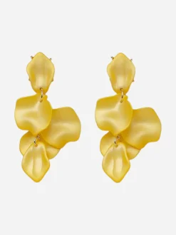 Bow 19 naisten korvakorut Leaf Earring Pearl, sitruunankeltainen