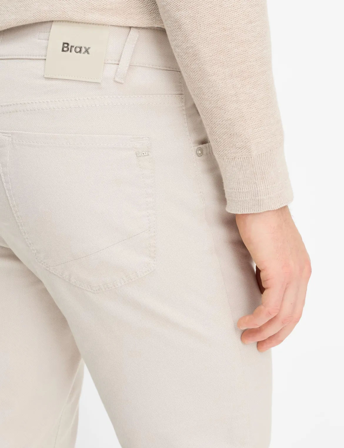 Brax miesten housut Chuck Tri-Flex Modern Fit Stucture, beige