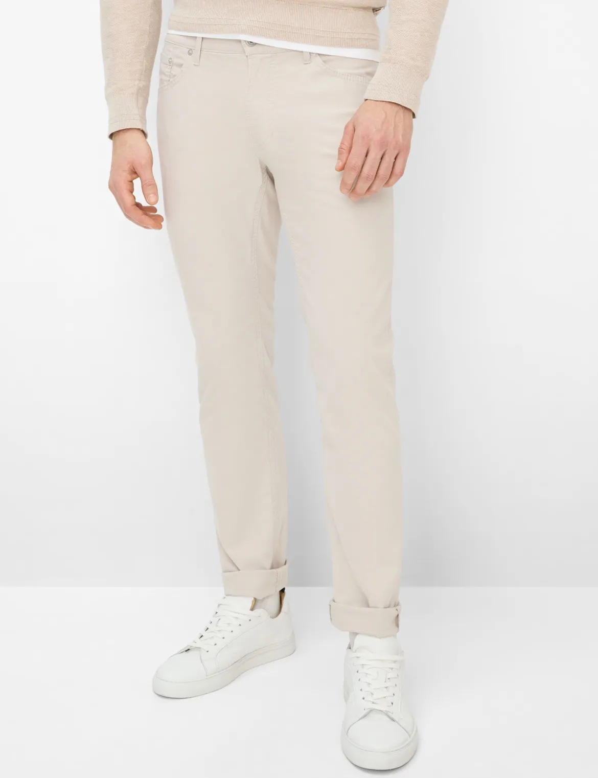 Brax miesten housut Chuck Tri-Flex Modern Fit Stucture, beige