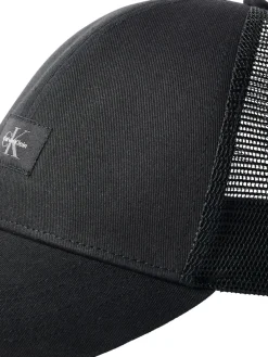 Calvin Klein Jeans lippis Monologo Woven Patch Trucker, musta
