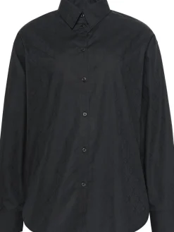 Calvin Klein Jeans Logo Perfect Button Down Shirt, musta