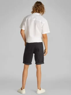 Calvin Klein Jeans miesten shortsit, SLIM SHORT 1A4 BLACK Musta