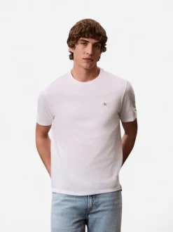 Calvin Klein Jeans miesten t-paita K SS Badge Tee, valkoinen