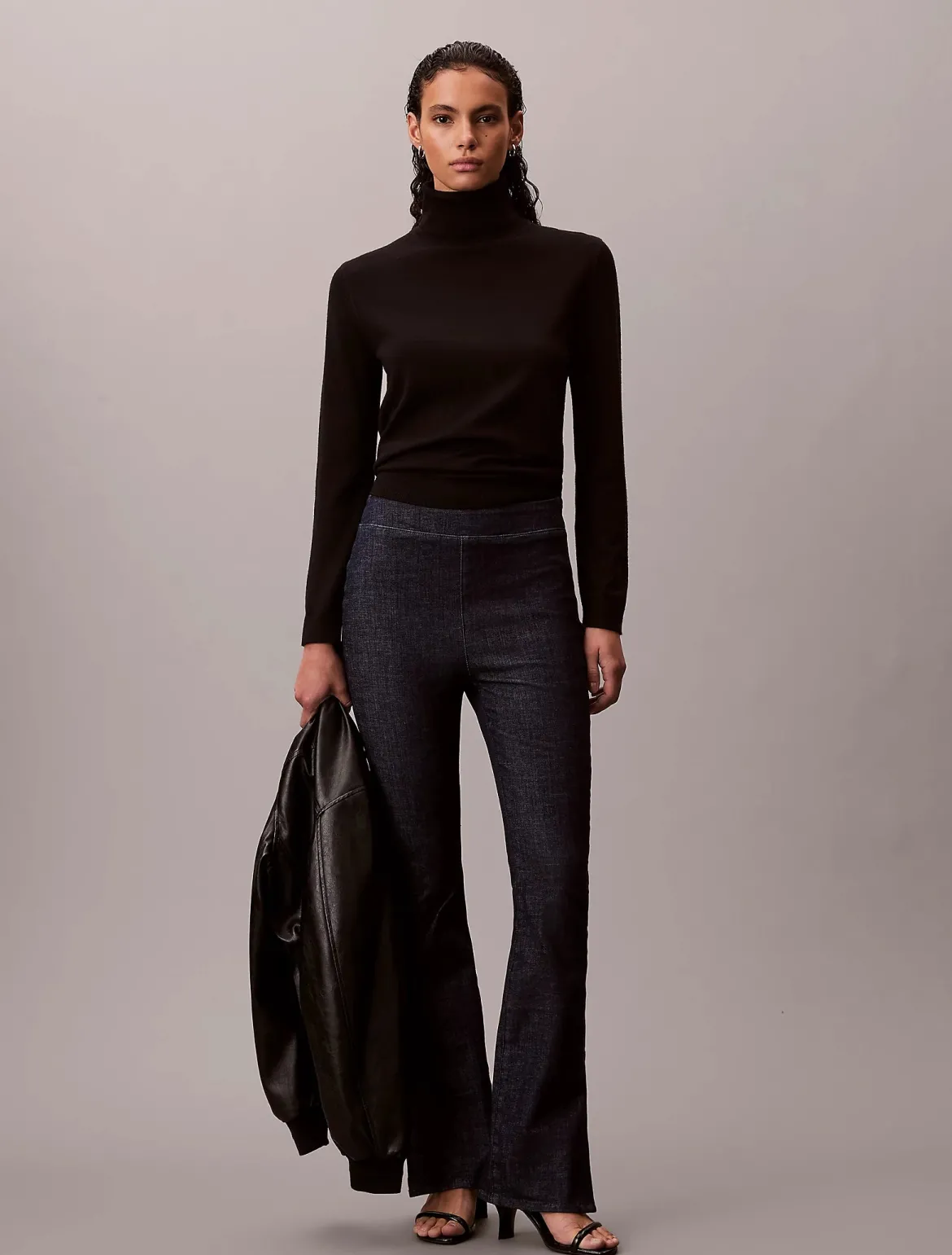Calvin Klein Jeans naisten leggingsit PULL ON LEGGING CK CLASS, tummansininen