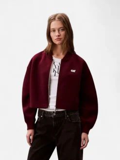 Calvin Klein Jeans naisten takki, K-OVRSZD SCB ZP BMB Viininpunainen