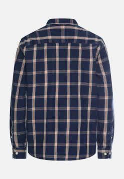 Camel Active miesten farkkupaita Denim Shirt, sininen ruutu