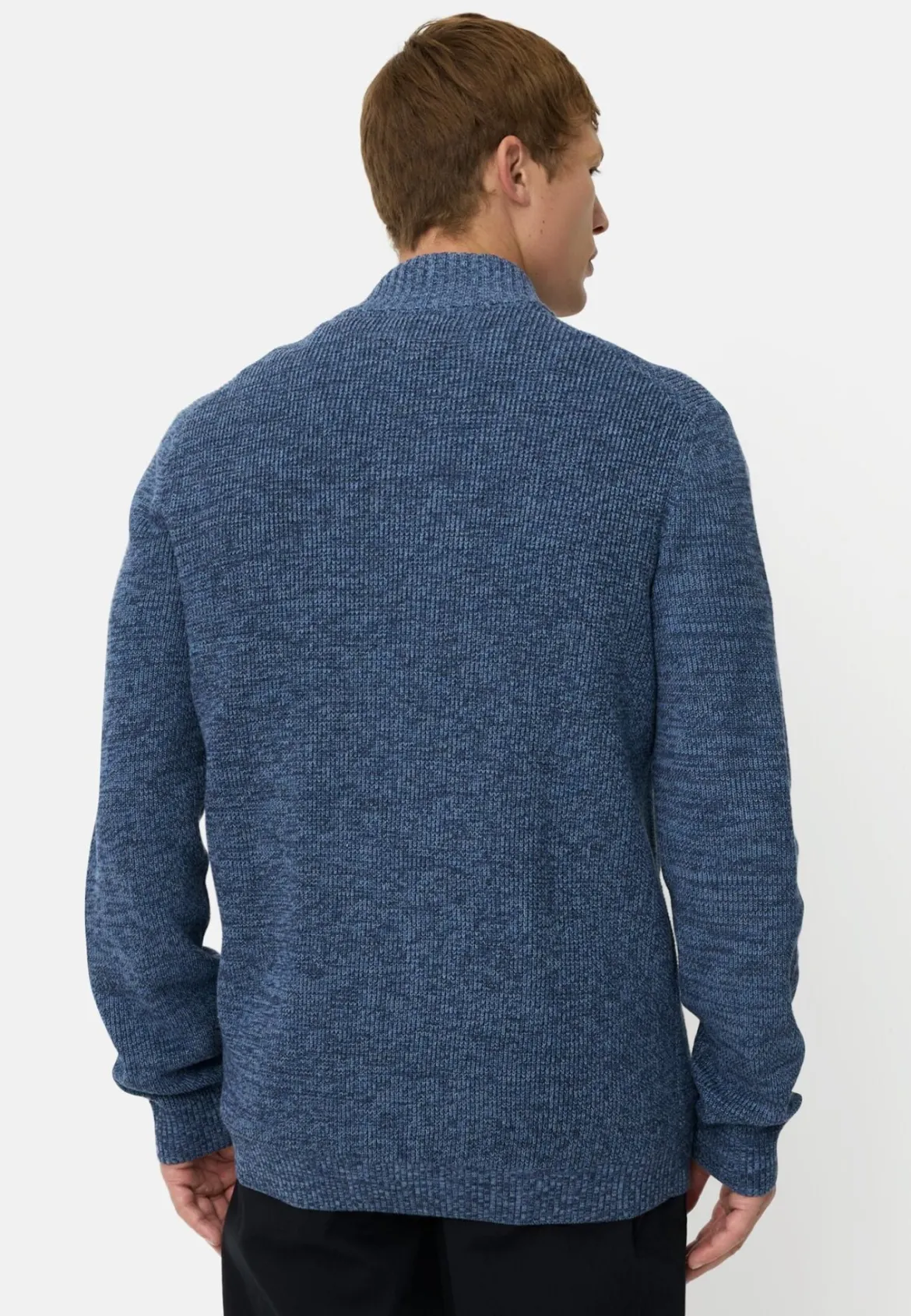 Camel Active miesten neuletakki Zip Knit Sweater, sininen