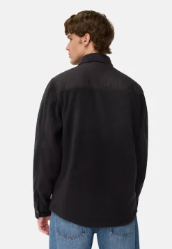 Camel Active miesten paita, CASUAL OVERSHIRT FLEECE Tummansininen