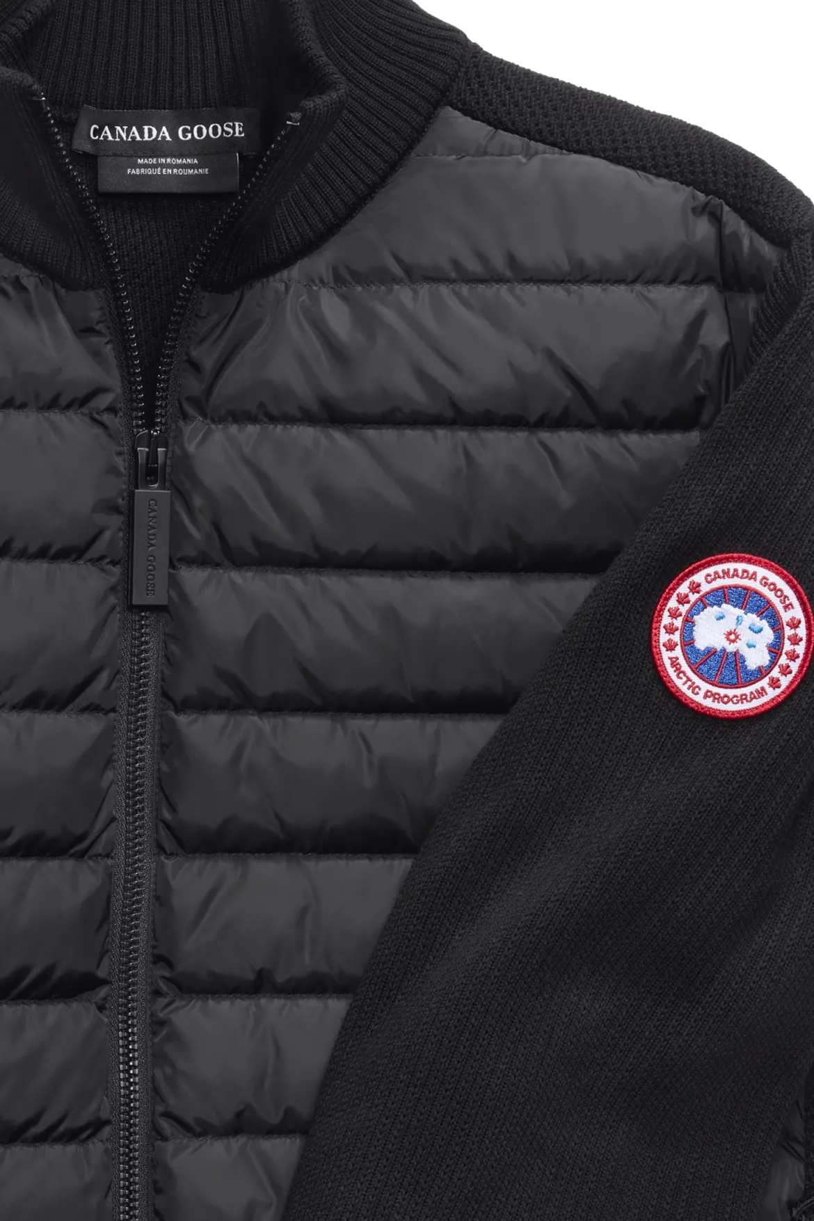 Canada Goose miesten hybriditakki Hybridge Knit Jacket - Classic Disc, musta