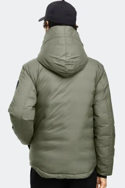 Canada Goose miesten kevytuntuvatakki LODGE HOODY - R - BLACK DISC, tummanvihreä